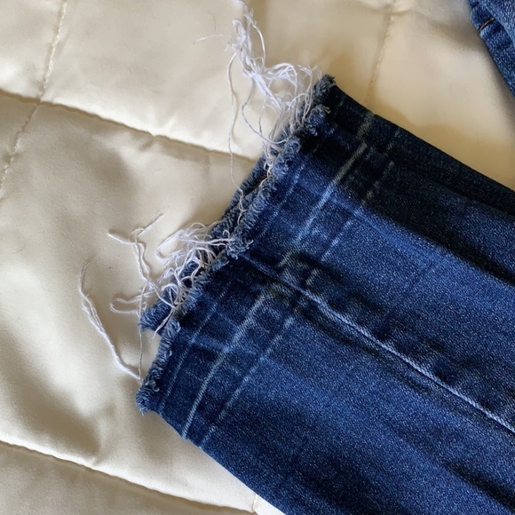 Sun and Shadow Distressed Stretch Denim Blue Jeans, Bootcut, size 27 - Picture 3 of 11